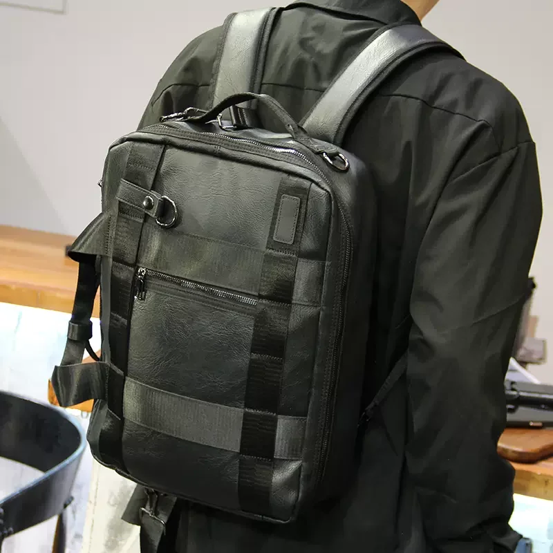 LESBGE New Design Men's Large Capacity Backpack Notebook School Bag Business Multi-functional Handbag