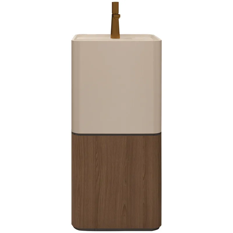 Retro style wash basin, bathroom integrated floor-to-ceiling washbasin