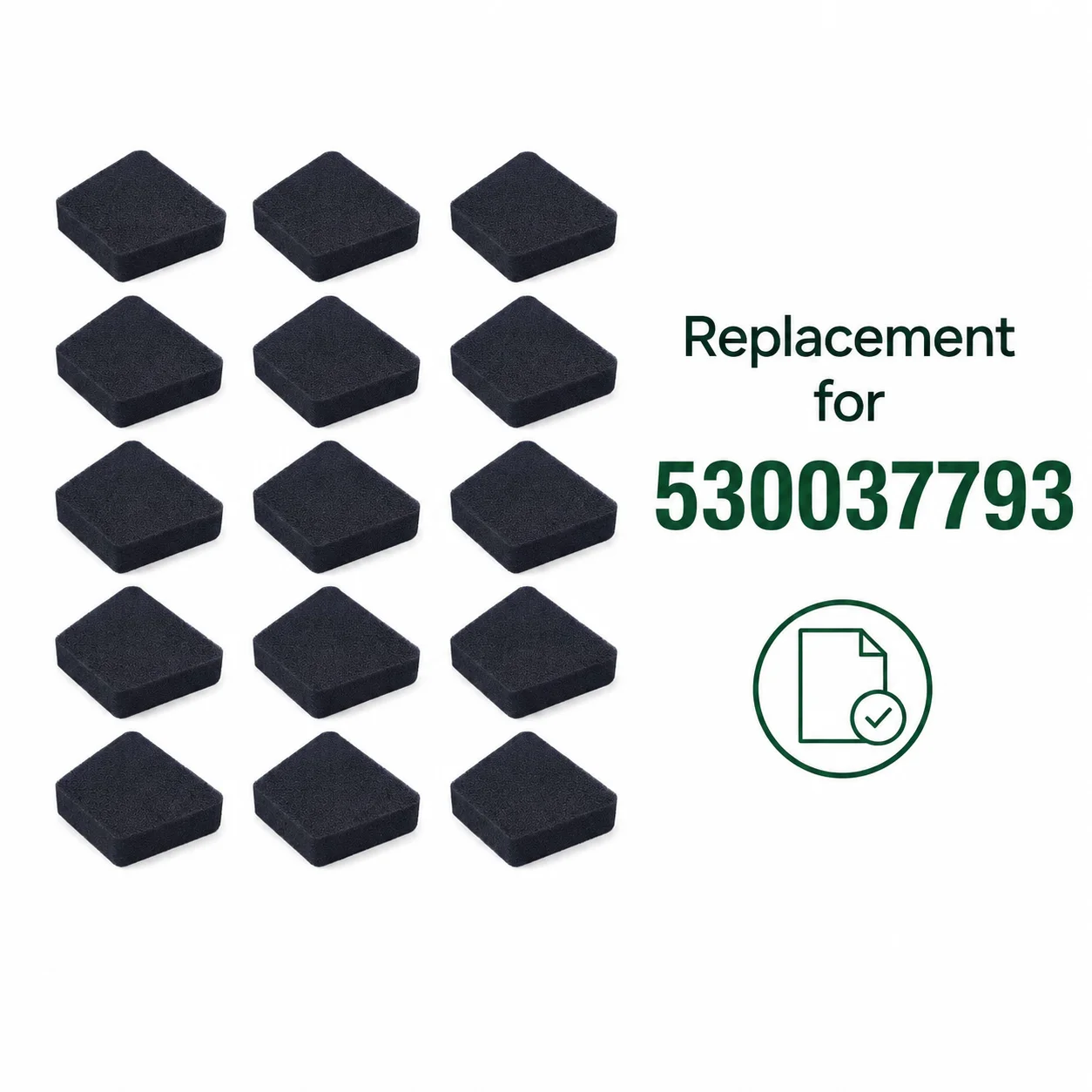 15Pcs Air Filter Kit For Poulan 222,262,1900,1950,1975,2025,2050,2055,2075 Chainsaw Replacement Parts Replaces 530037793