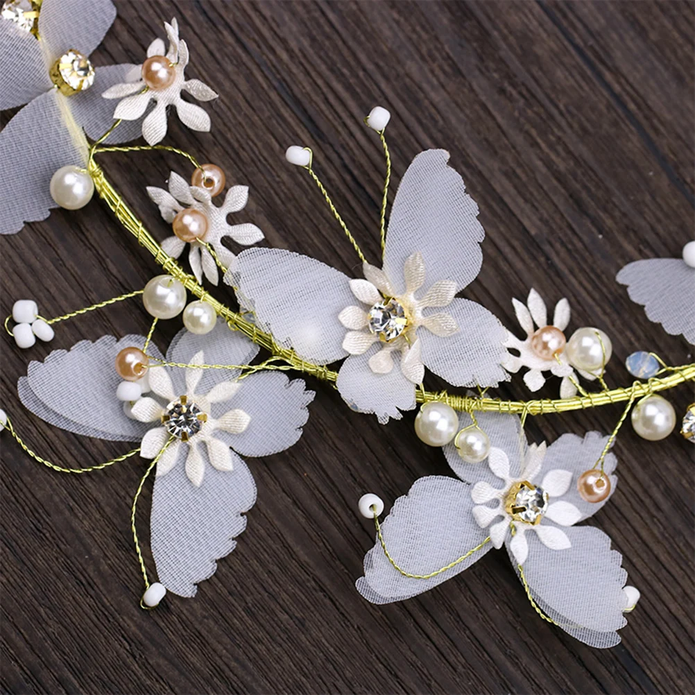 

Floral Headband Hair Accessories Bridal Headwear Flower Crown Garland Wreath Festivals Hair Band Stylish Handmade Flowers