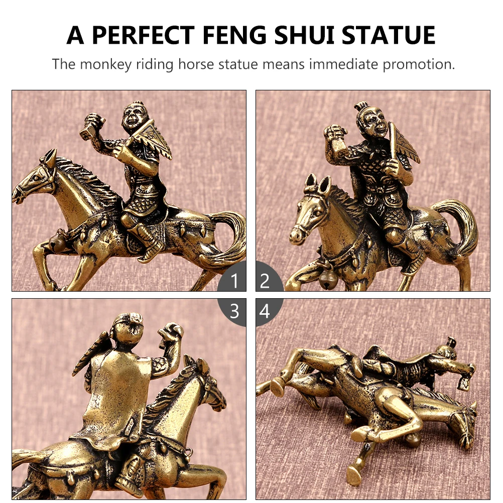 

Official Seal Monkey Ornaments Decor China Figurine Figurines Home Lucky Statue Chinese Aldult Child