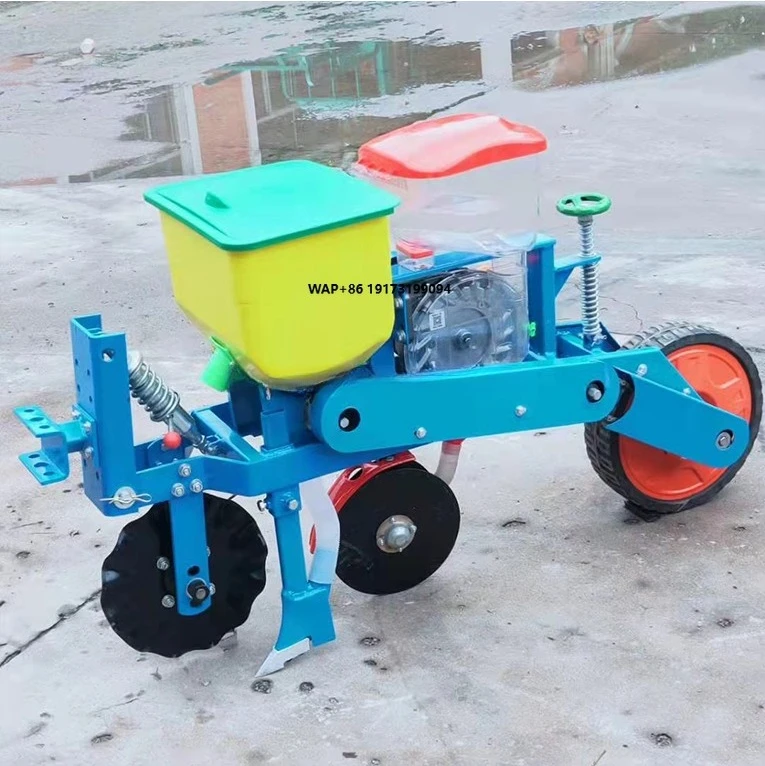 Hand-guided Corn Seeder, Soybean Fertilizing and Precision Seeder, Two-row Planting Point Seeder