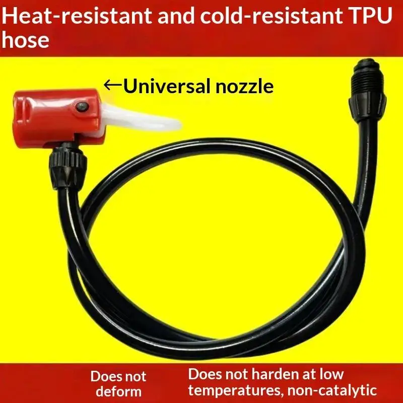 2 Pack Universal Bike Pump Air Hose Multi Use Nozzle Durable Build Fits Bike Tire Inflation Inflator Nozzles Accessories