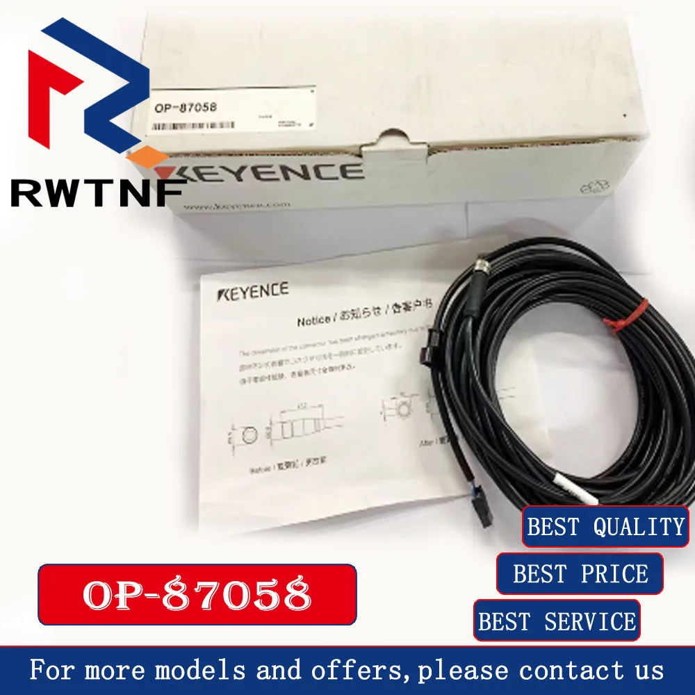 Brand New Genuine OP-87058 KEYENCE the sensor head is connected to the cable 100% original，warehouse stock
