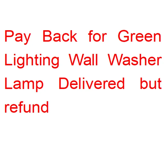 Обратите внимание на лампу освещения омывателя зеленой стены. Доставка, но возврат средств.