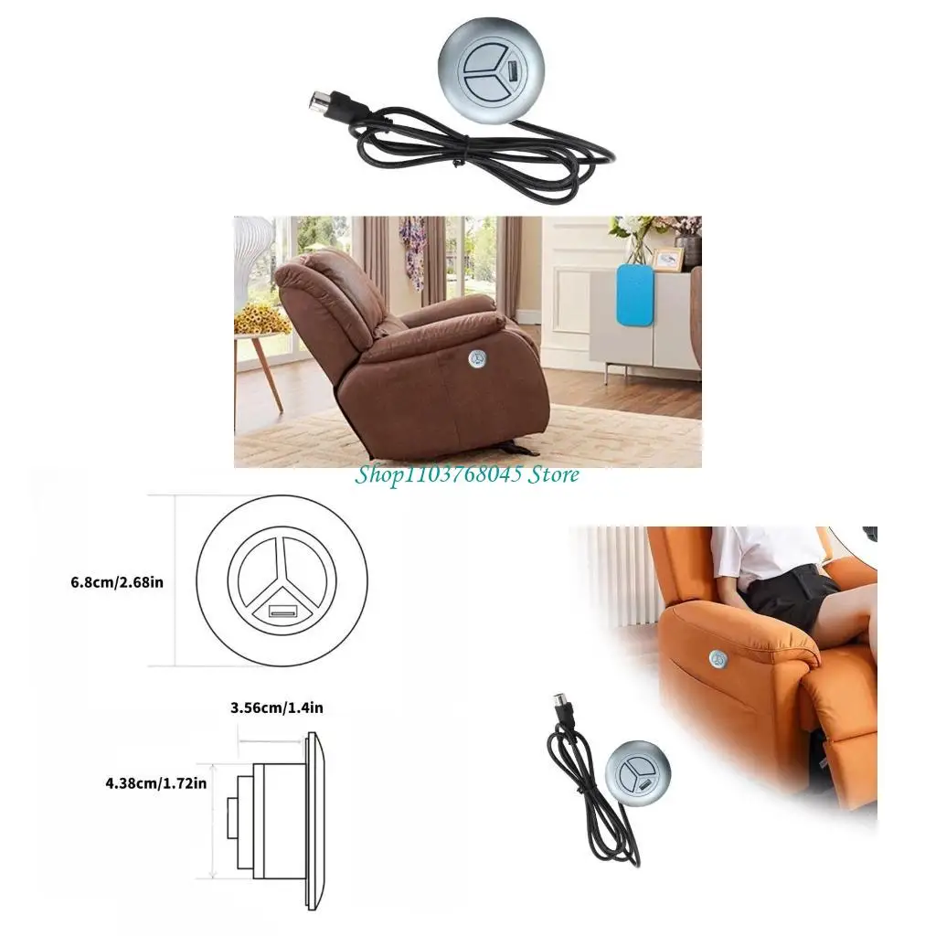 

R53F Lift Clail Double Controllers USB Зарядка для ремонта электрического кресла