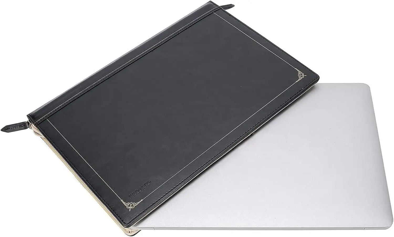 MOSISO Funda para portátil para MacBook Air de 13 pulgadas A2681 A3240 A3113 Air 15 Pro 14 Pro16 Funda de cartera vintage de cuero PU marrón