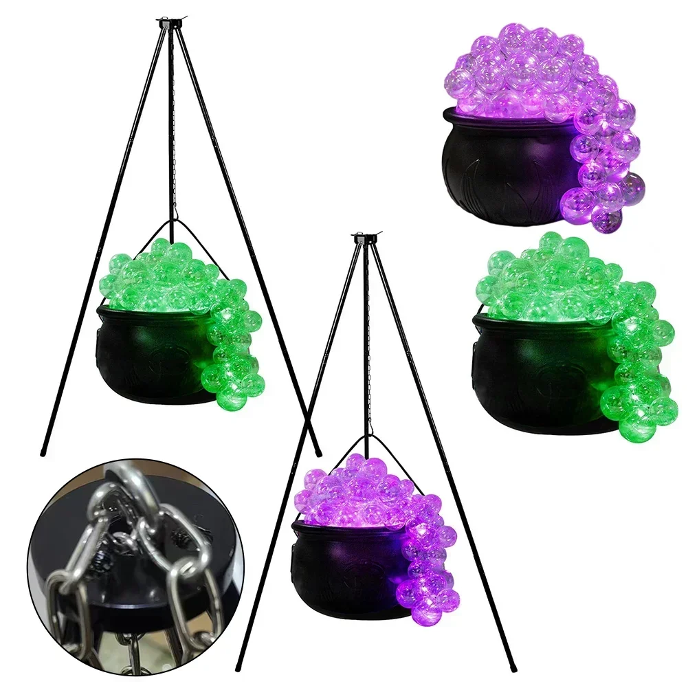 Halloween DIY Bubbling Cauldron Black Plastic Bowl Spooky Vintage Decor Home Kitchen Room Party Table Decorations Indoor Gifts image 3