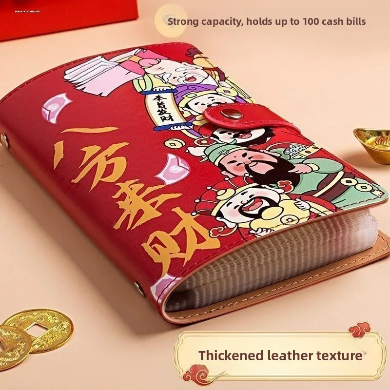 Leather Money Book Wallet for Women Cash Storage Bag Simple Soft Leather Money Saving Notebook New 2025 Model Female Wallet