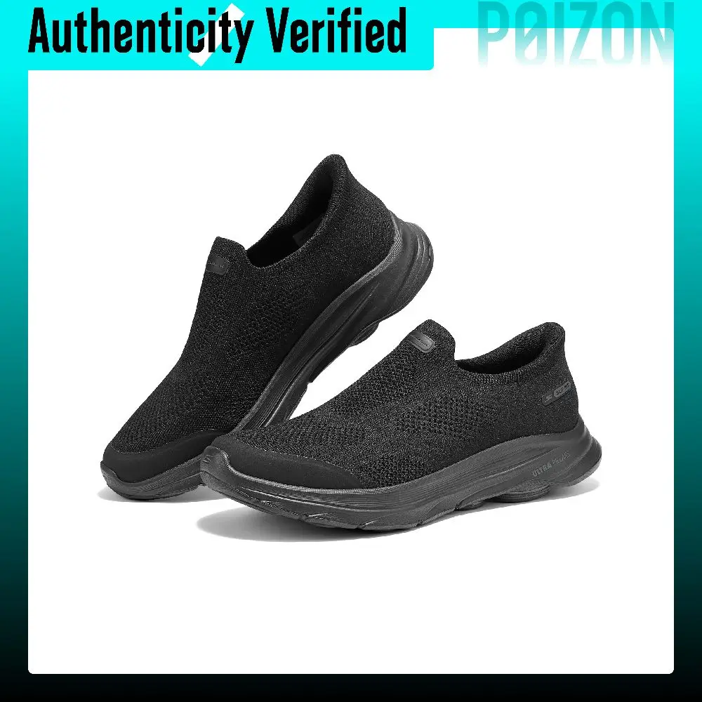 Skechers Go Walk 8 Low top Walking Shoes Men's Black 216784-BBK view 5