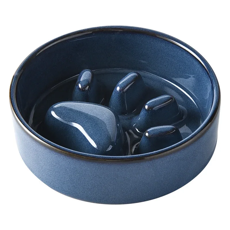 New Slow Food Bowl Ceramic Food Bowl for Dogs and Cats Slow Food Bowl Pet Supplies Anti Knock Anti Choke Feeder Dog Accessories