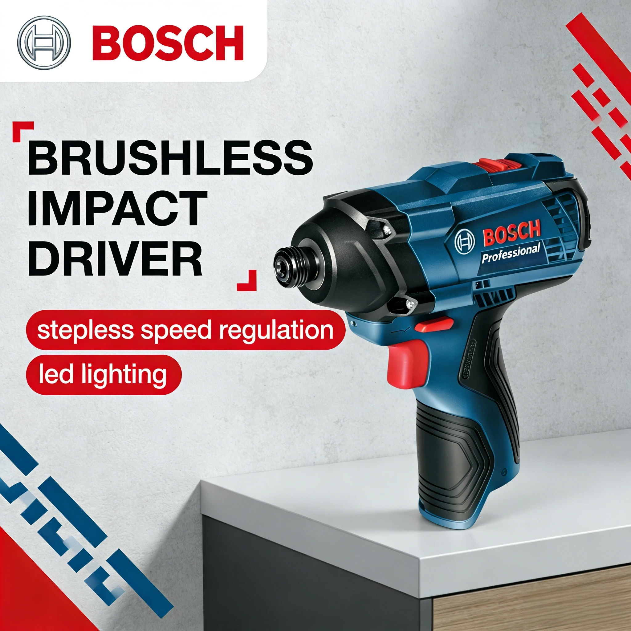 Bosch GDR120-LI 12V Power Impact Driver, High-Efficiency Motor, Durable Housing for Wood & Metal Fastening