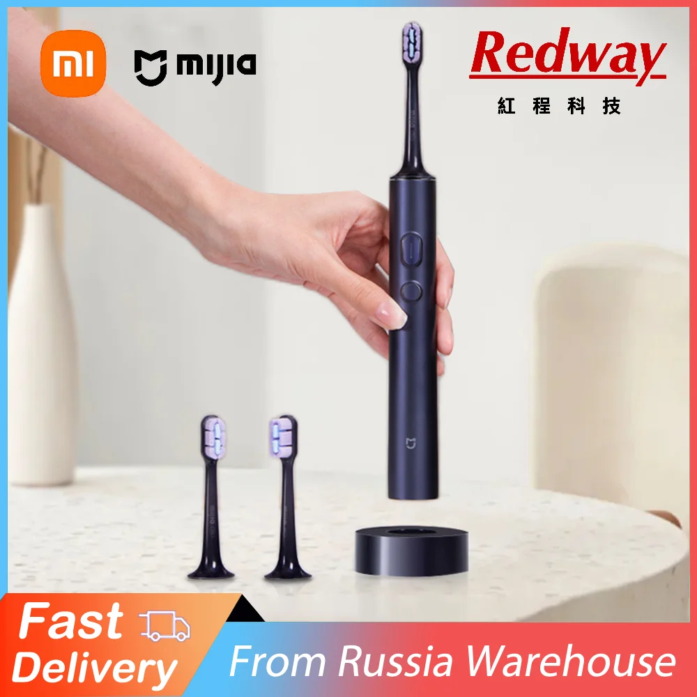 Xiaomi Mijia T700 Sonic Electric Toothbrush LED Display IPX7 Full Machine Waterproof Super Dense Soft Bristle Inductive Charging