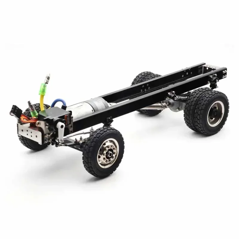 Qin24 1/24 RC Truck 4×2 Tractor Dump Truck Model Chassis Front 2 Rear 4 with Motor Servo Accessories required for the frame