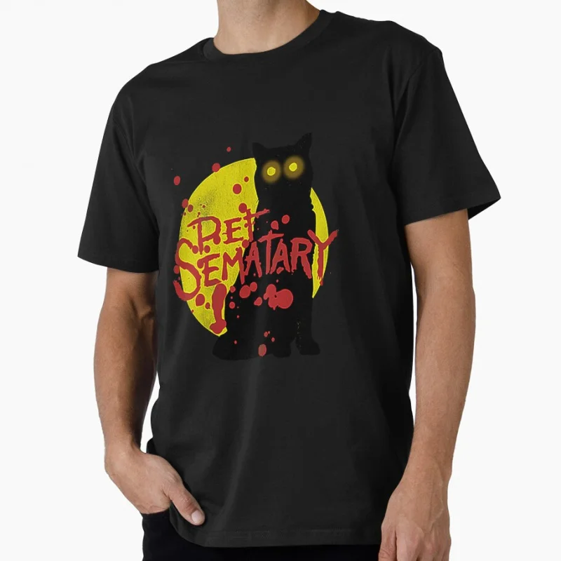

CHURCH PET SEMATARY 80s retro horror movie vintage Scary Halloween Gift t shirt for man Large size Tops S-6XL printed Clothes