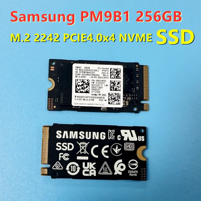 Samsung Solid state drive PCIE3.0 2242 M.2 NVME PM991a 128GB /PM9B1 256GB PCIE4.0 M.2 2242 NVME SSD OEM Package