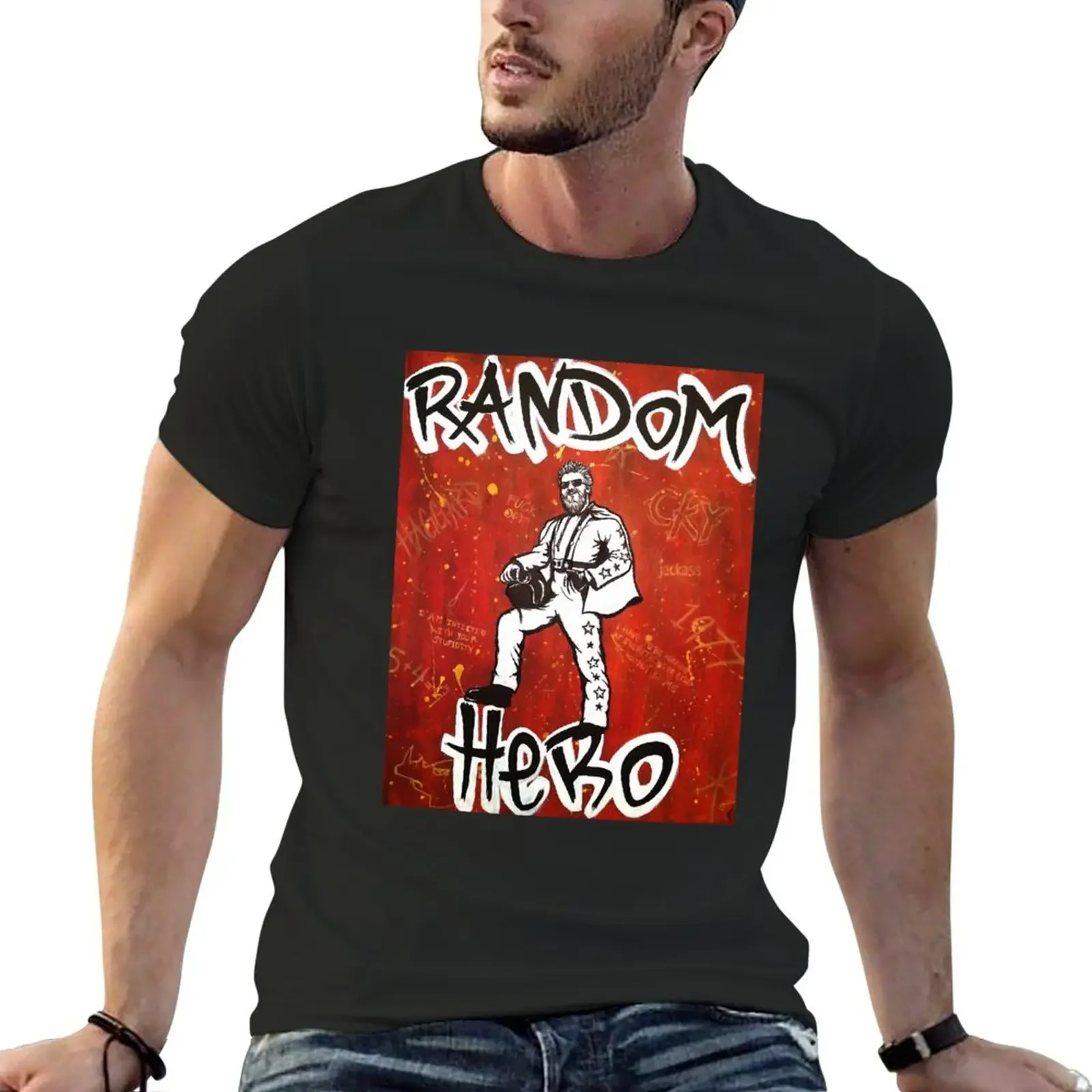 Random hero Classic T-Shirt Short sleeve boys white t shirts t shirts for men pack