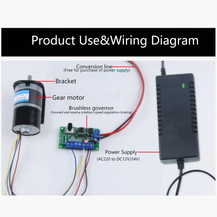 100KG 36MM 3626 12/24V 30000 uur miniatuur groot koppel snelheidsregelmotor Borstelloze DC Reductie Planetaire Reductiemotor MAX