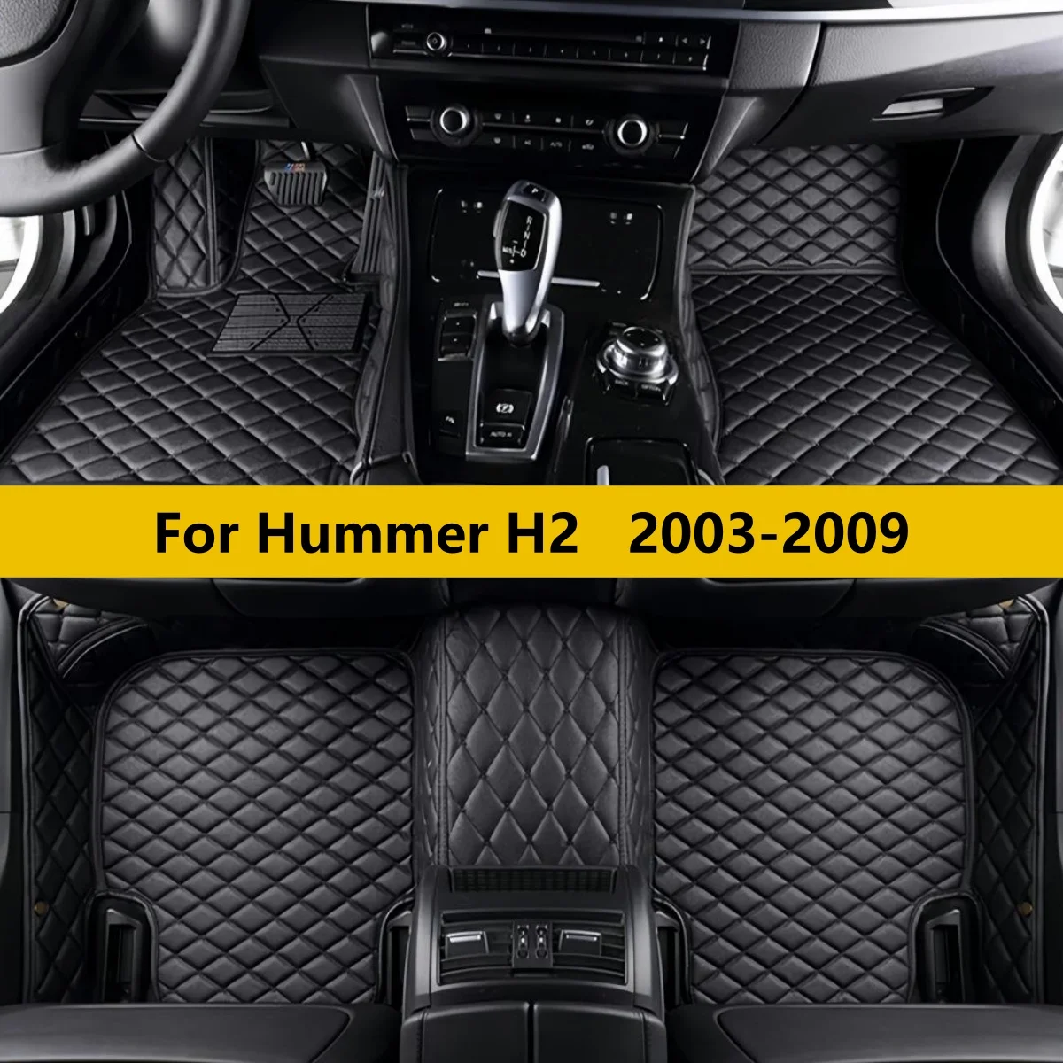 

Автомобильные коврики для Hummer H2 2003-2009 годов выпуска, кожаные, передние и задние, полный комплект, ковровые покрытия для пола.