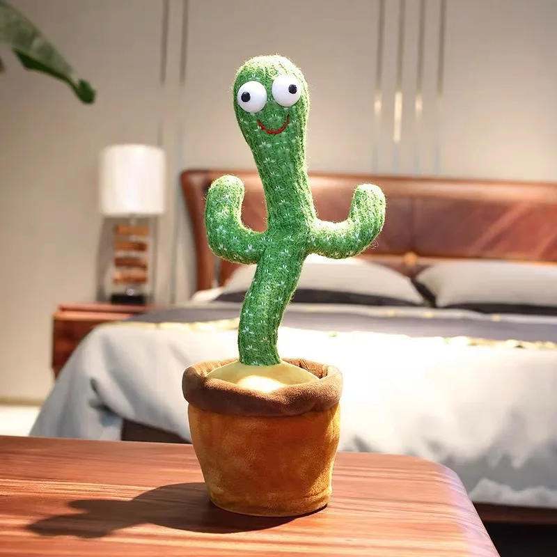 Tiktok-stijl Pratend cactusspeelgoed Dansen Zingen Opnemen Draaiende cactus Grensoverschrijdend Amazon-speelgoed Elektronisch pluche