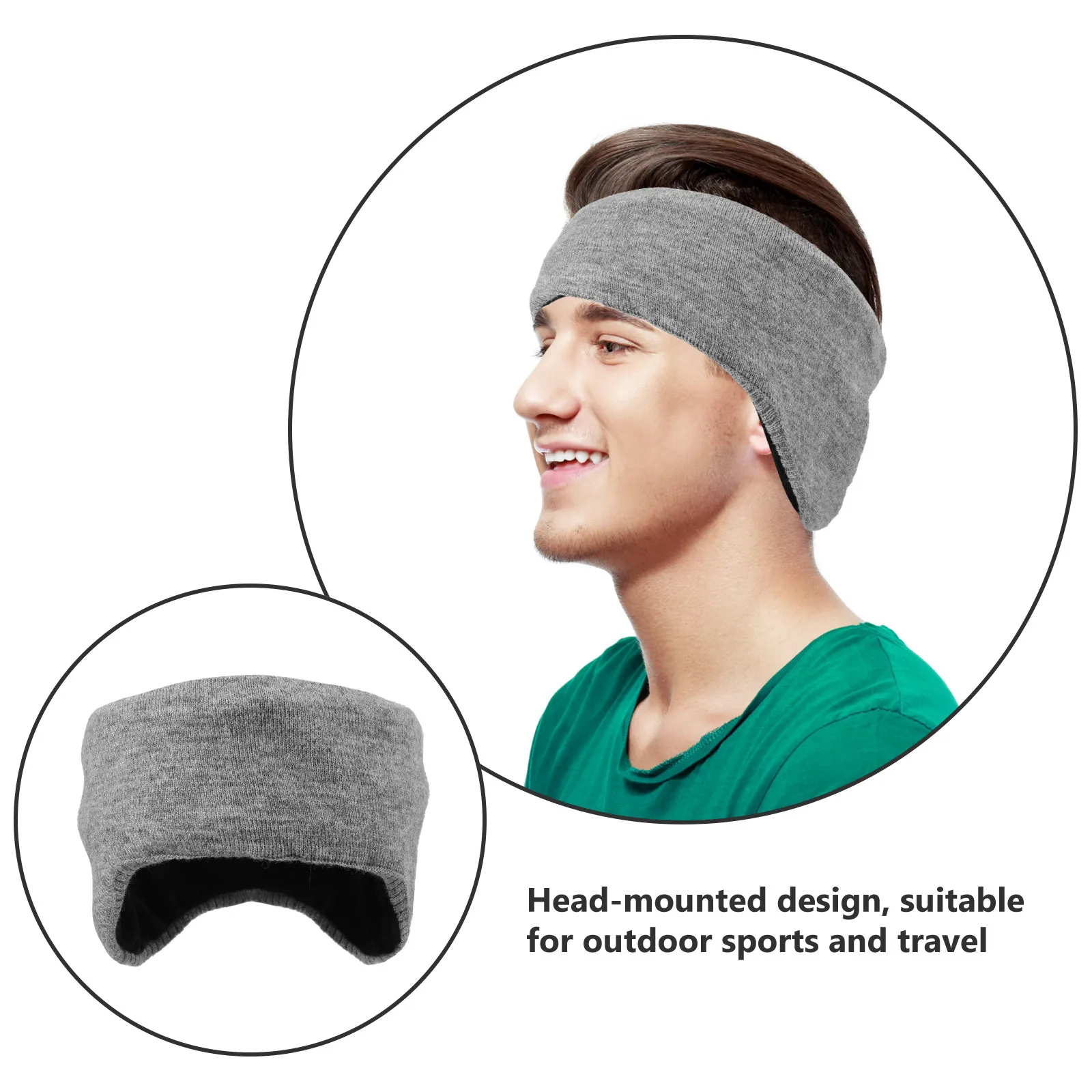 

Наушники-вкладыши унисекс, удобные, эргономичного дизайна, для занятий спортом на открытом воздухе, путешествий, сна, мягкие тканевые наушники-грелки для мужчин и женщин