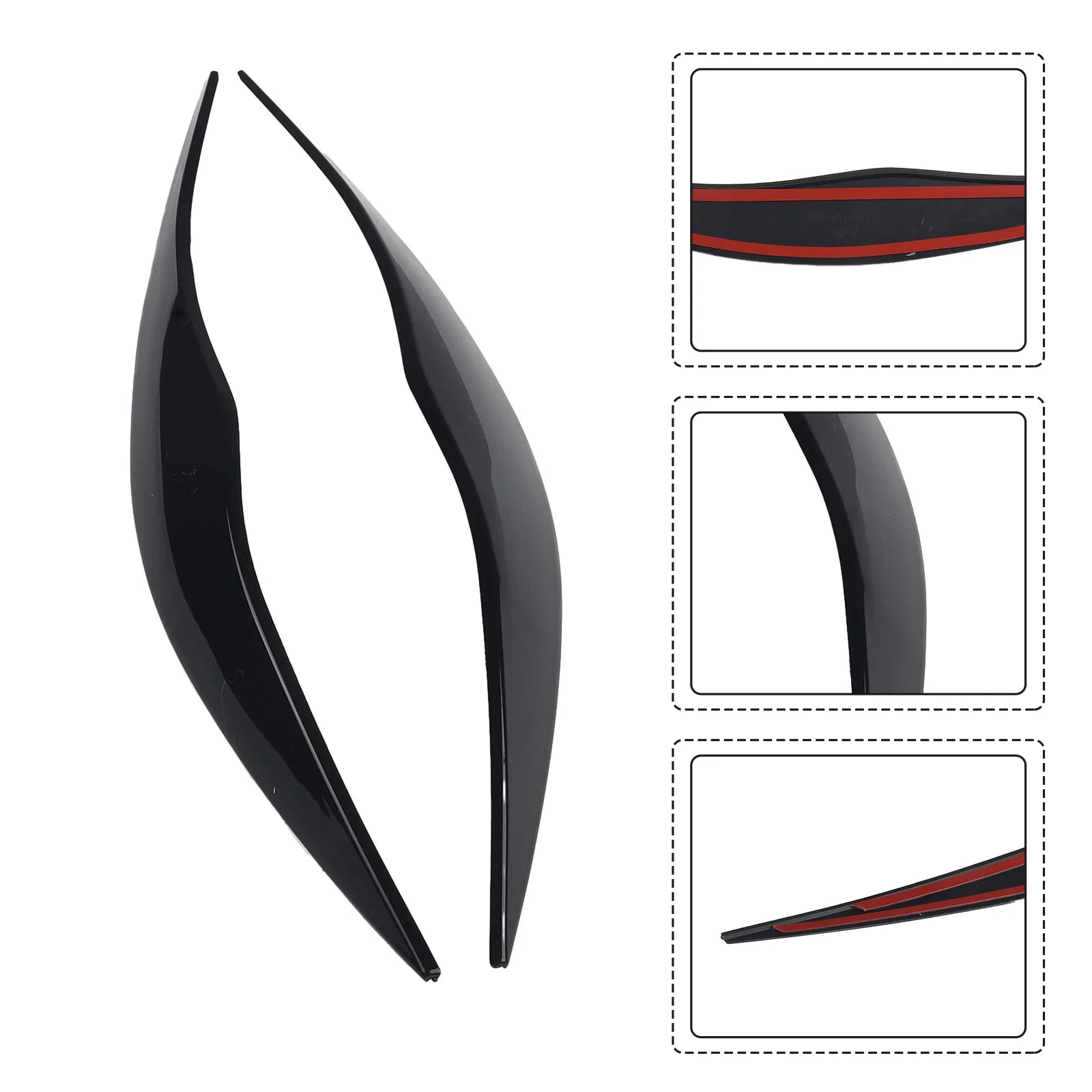 Automotive Headlight Eyebrows 2 Pieces for BMW For 3 Series for e90 E91 2005 2011 Matching Original Headlight and Position