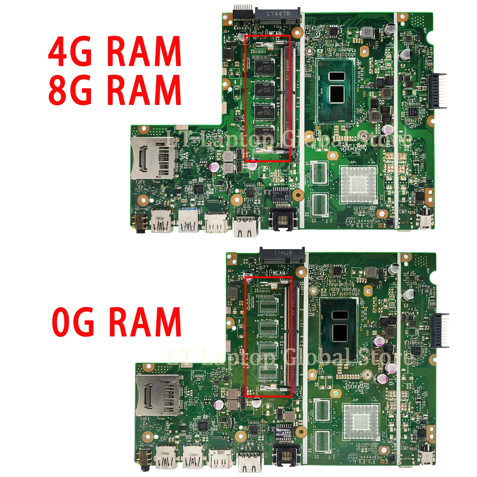 Imagem -02 - Placa-mãe Asus Cpu i3 i5 i7 0g 4g 8g Ram Uma pm X541uj X541uak X541u F541u X541u X541u X541uv X541uvk