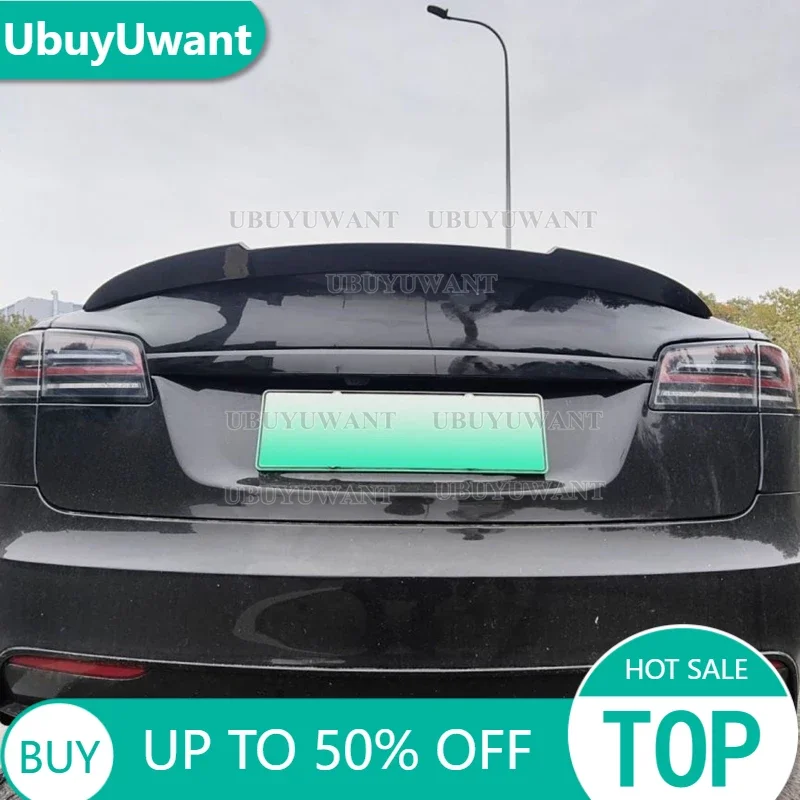 

FOR Tesla Model S Accessories Spoiler CARBON COLOR / Glossy Glossy FOR Tesla Model S 2014-2022 Car Trunk Wing Spoilers