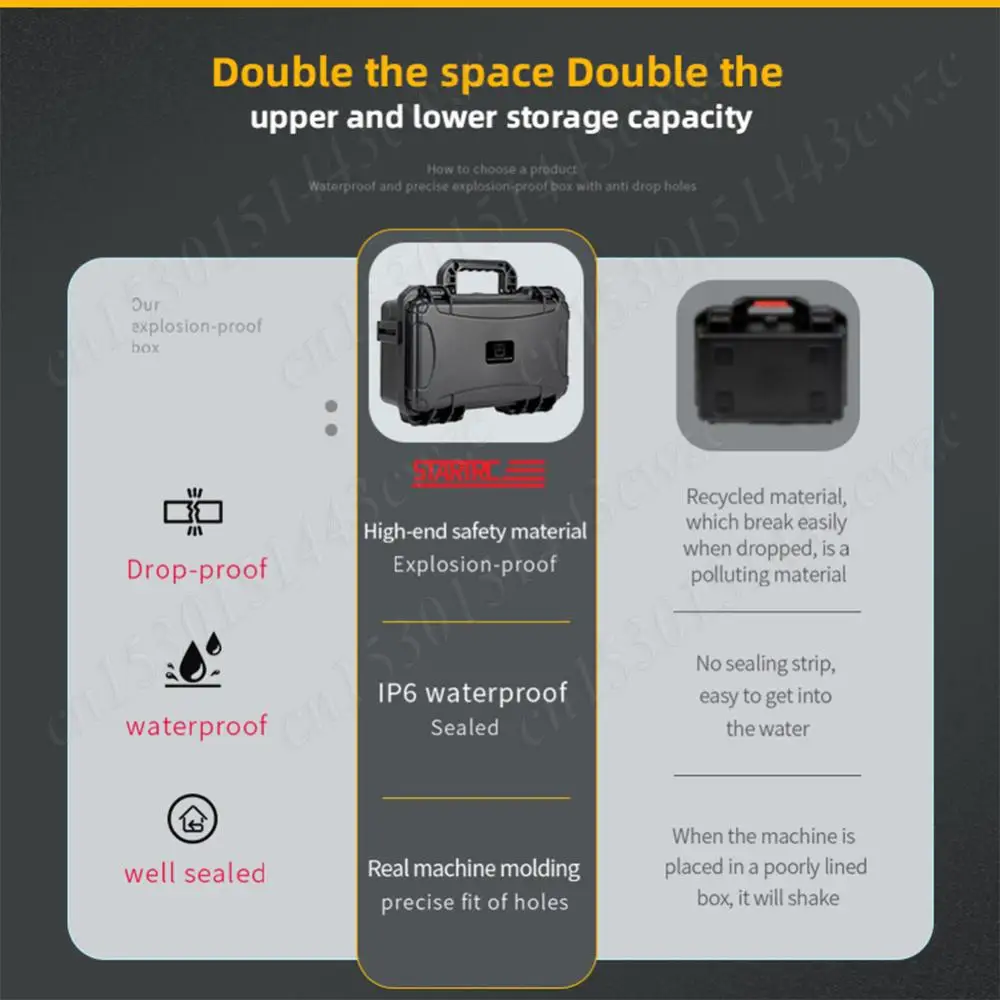 ل DJI OSMO 360 كاميرا بانورامية طبقة مزدوجة حقيبة للتخزين مع حزام الكتف وملحقات صندوق الحماية المقاوم للماء المحمولة