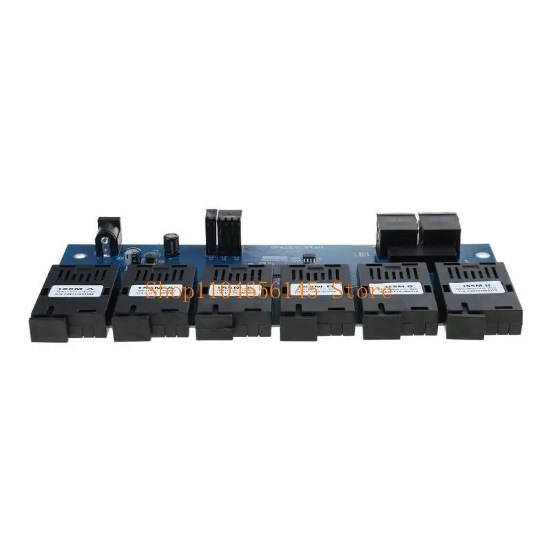 652F Fast Ethernet Switches Converters 20KM Ethernet Fiber Optical Media Converters 100M 100M PCBA 2 RJ45 6SC Fiber Port