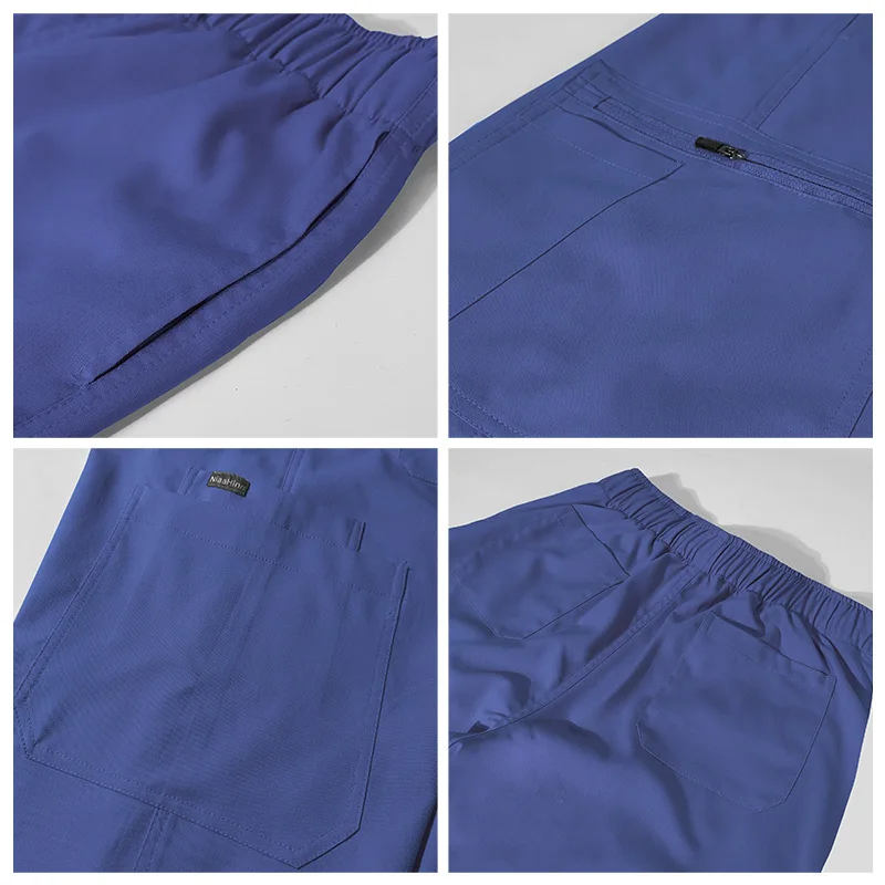 Medizinisches Set für Damen mit Herzkragen, koreanische Version, hochwertiger, dehnbarer, schnell trocknender Laborkittel, Krankenpflegeuniform, selbstbetriebene Arbeit