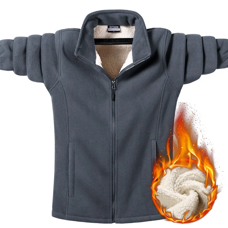 Chaqueta de terciopelo de cordero para hombre, ropa exterior informal de lana, talla grande, para hombre y mujer, ropa de otoño e invierno, resistente al desgaste, alta resistencia del color