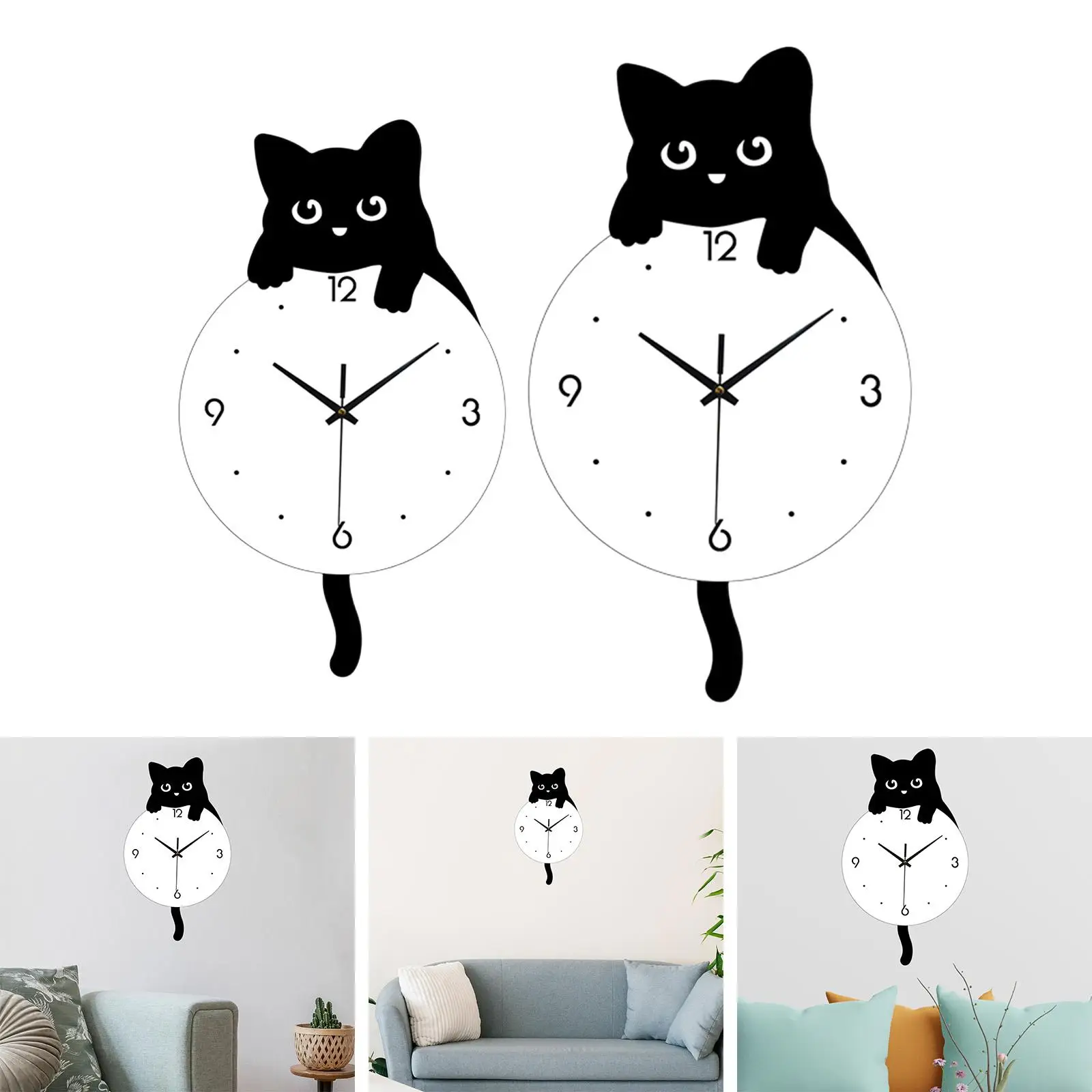 Wall Clock Decorative Convenient Novelty Home Decor for Office Kitchen Shop