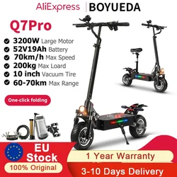 BOYUEDA Q7Pro Patinete Eléctrico Todoterreno – Motor Dual 3200W