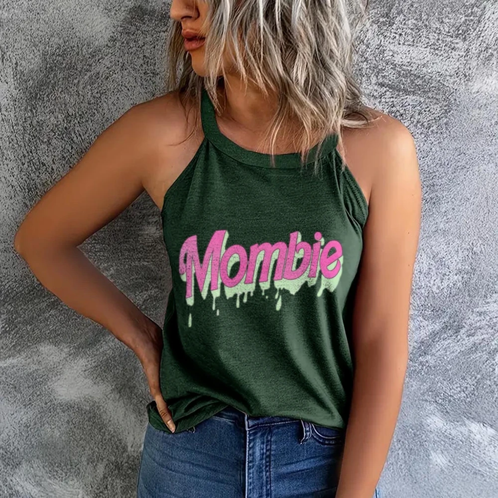 

Mombie Women's Solid Color Versatile Vest,Women's Vest,Round Neck Vest,Trendy Tank Tops,Summer Tank Top,Work Out Tank Top