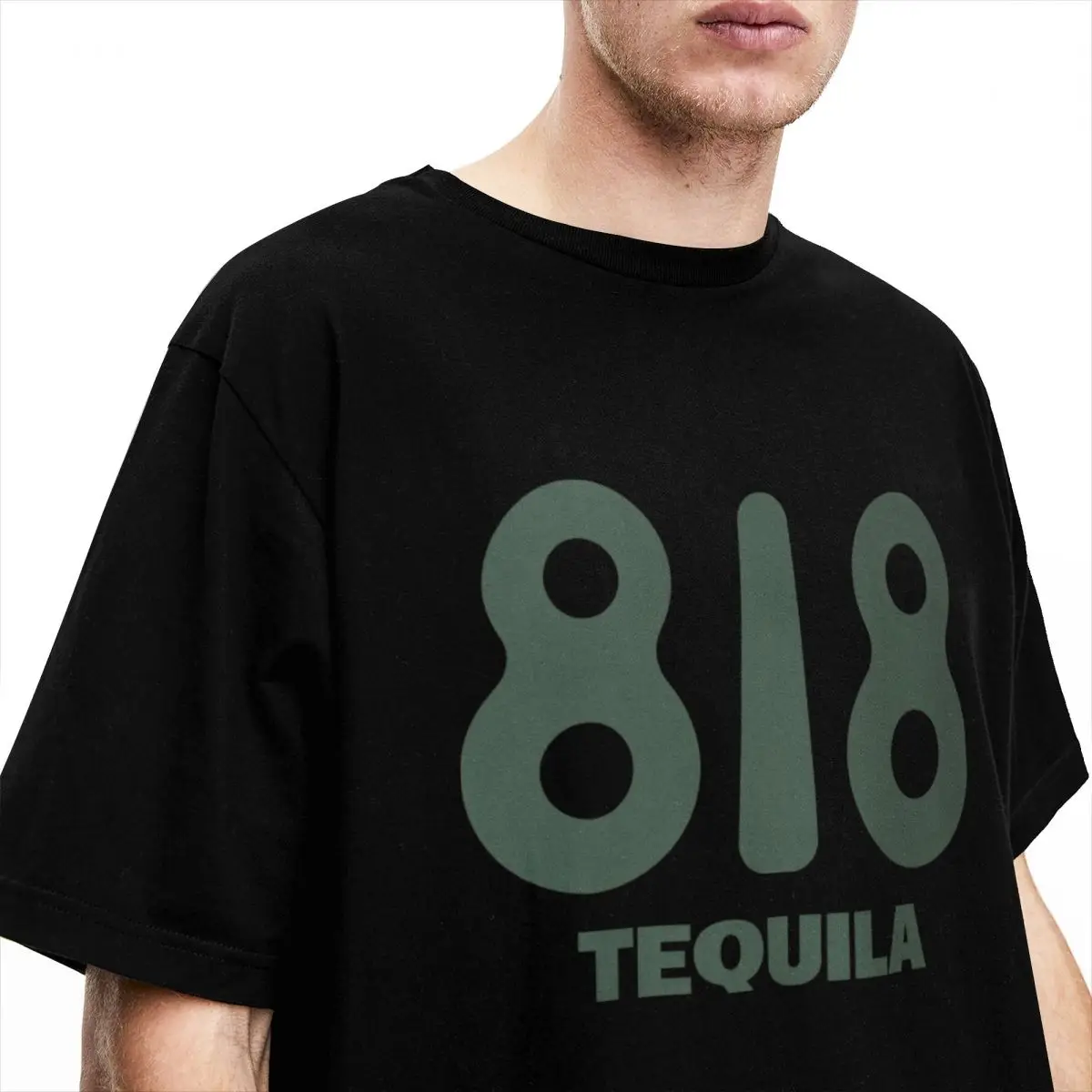 818 Tequila Green Logo T-Shirt Wine Harajuku T Shirts Short Sleeves Y2K Casual Tops Beach Cotton O Neck Plus Size 5XL Tees view 4