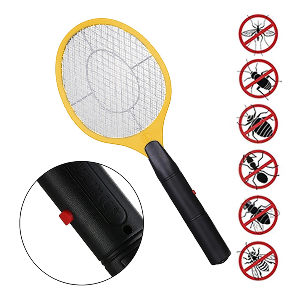 Electric Fly Insect Bug Zapper Bat Handheld Insect Fly Swatter Racket Portable Mosquitos Killer Pest Control For Bedroom Insects image 3