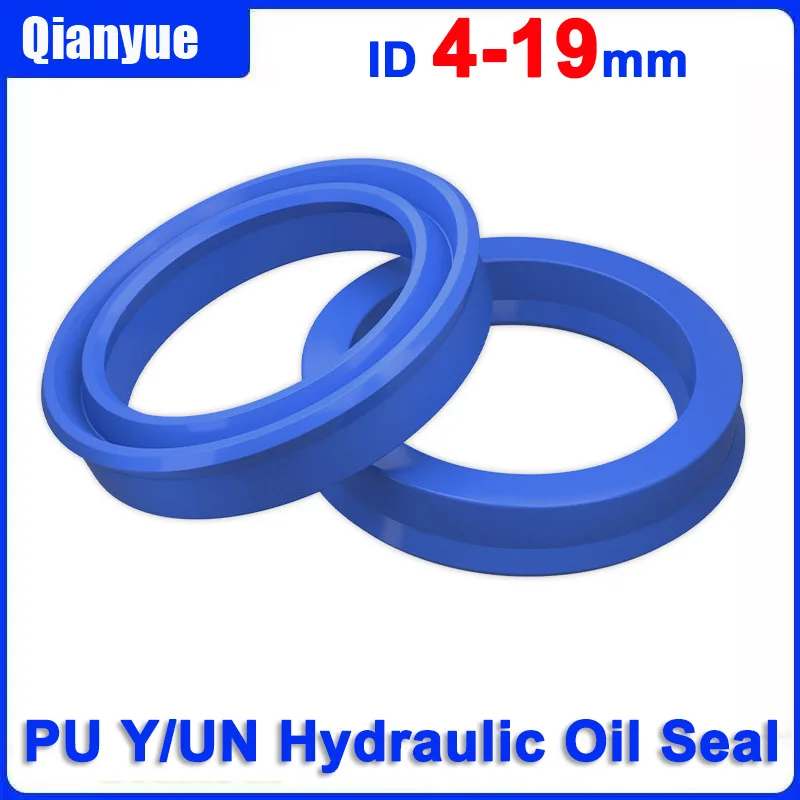 PU Y/UN Hydraulic Seal ID 4-19mm - Factory Direct Wear-Resistant Oil Seal for Cylinders (Polyurethane, In Stock)
