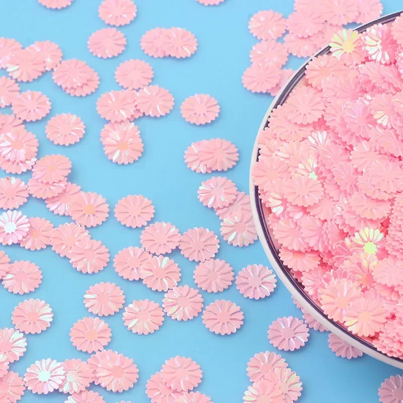 500g Kleine Gänseblümchen-Pailletten Matt 9mm Lose Pailletten für Hochzeitsdekoration/Bastelarbeiten Damen-Accessoires Pailletten – Detail 6