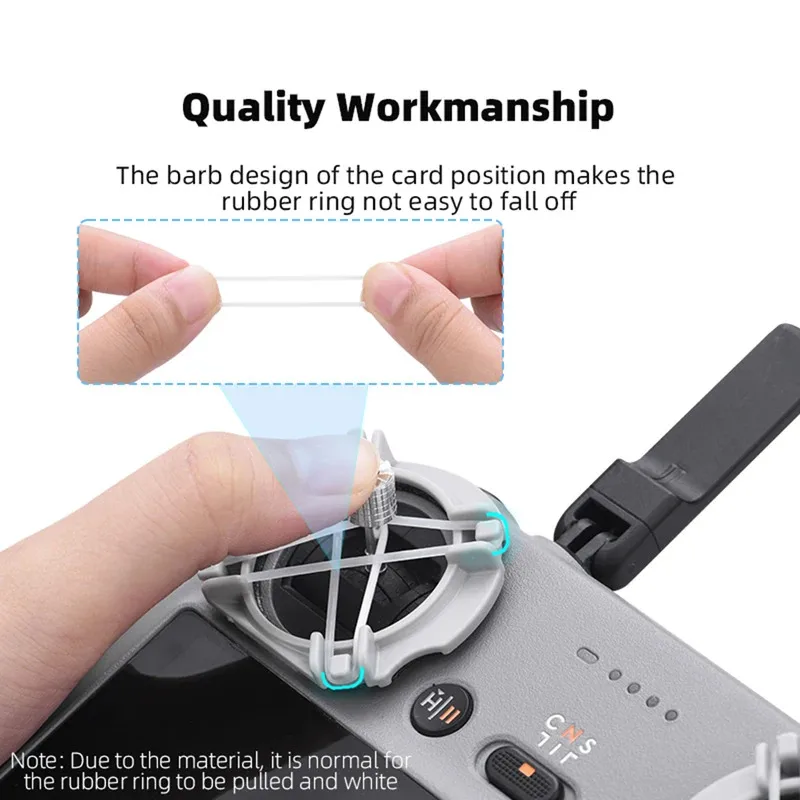   Per DJI Air 3 /Mini 4 Pro RC/RC2 1 Coppia Drone Telecomando Thumb Rocker Ammortizzatore Joystick Staffa Fissa di Montaggio