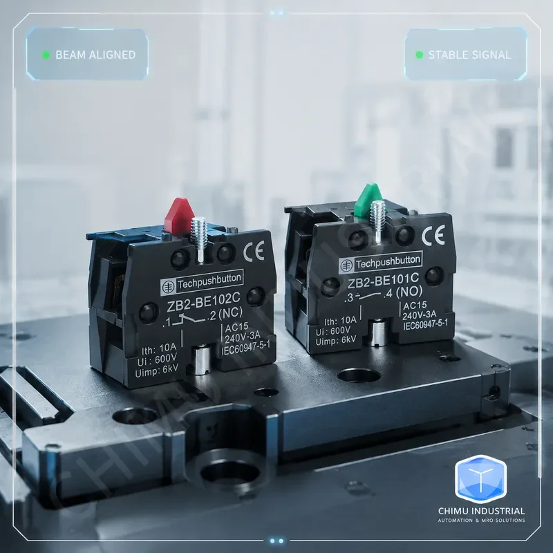 【CHIMU INDUSTRIAL】 for XB2 LAY5 Metal Push Button Switch Aux Contact Block ZB2-BE101C NO ZB2-BE102C NC