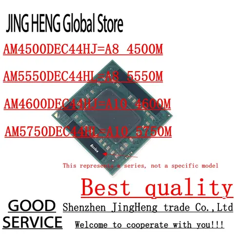 Quad-Core Quad-Thread A8 4500M AM4500DEC44HJ A8 5550M AM5550DEC44HL A10 4600M AM4600DEC44HJ A10 5750M AM5750DEC44HL Socket FS1