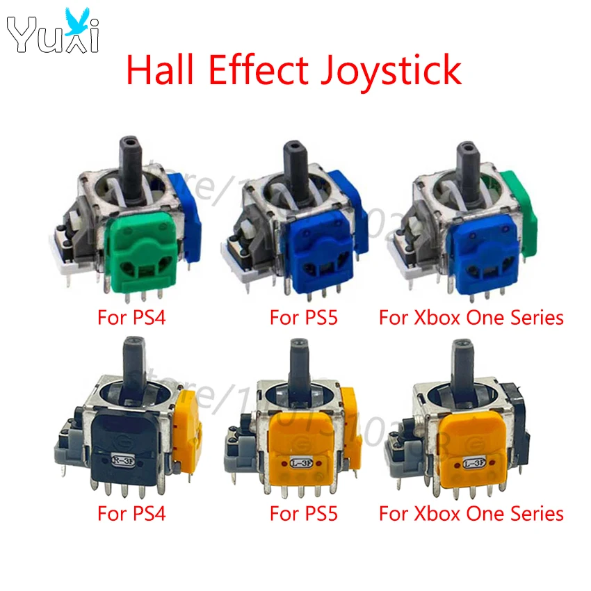 

YuXi 1pc For PS4 PS5 Hall Effect Joystick For Xbox One Series X S Controller Analog Thumbstick Sensor Module Potentiometer