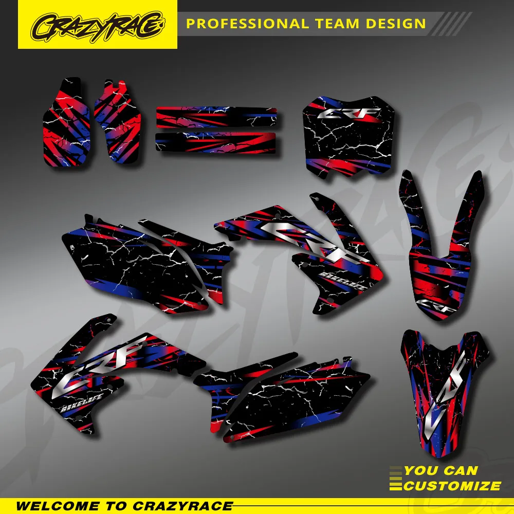 

Для Honda CRF450R CRF450 2009-2012 CRF250R CRF250 2010-2013 CRF 250 250R 450 450R графический фон наклейка наклейка