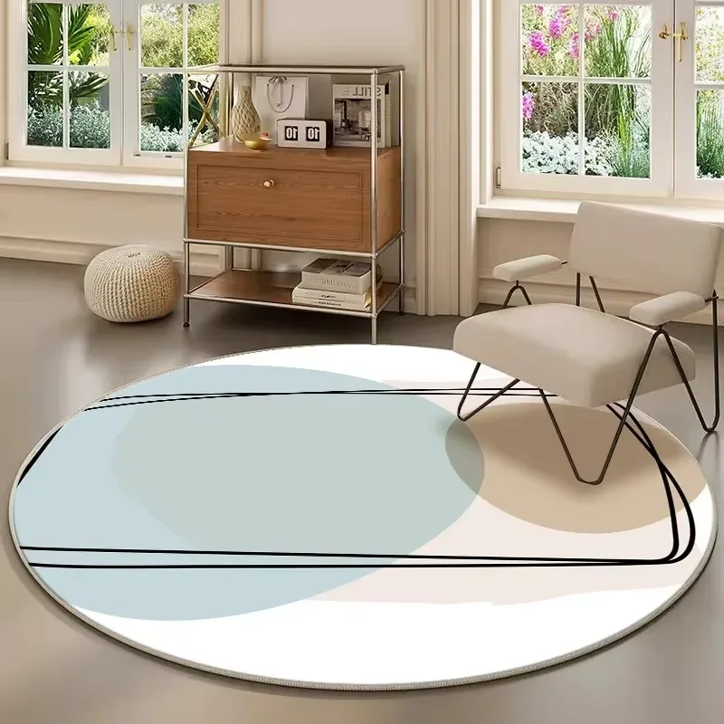 Vanity Table Chair Floor Mat, Decorative Rug for Living Room, Study & Bedroom, Soft Non-slip Indoor Household Carpet