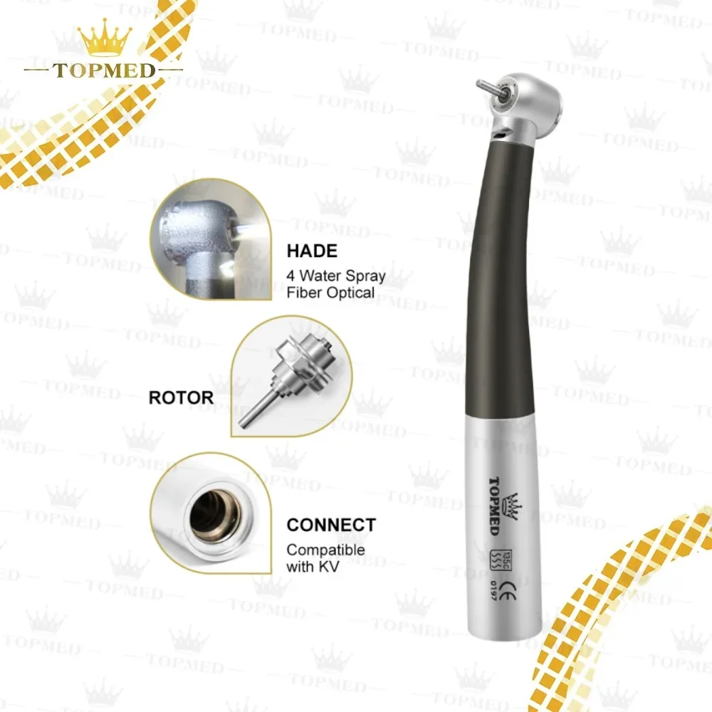 Factory Sale  Equipment Fiber Optic For Dentists Compatible With Big Head Brown Color 8000B High Speed Handpiece