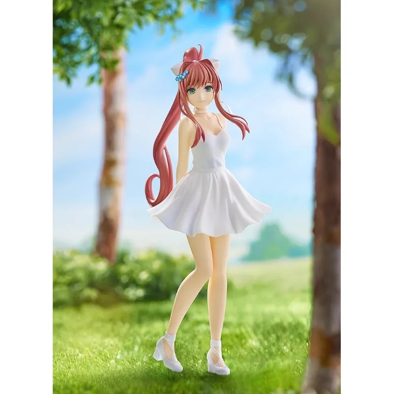

‌Original ‌Brand New GSC POP UP PARADE Doki Doki Literature Club Monika Evening Dress Figure Anime Collectible Statue Gift