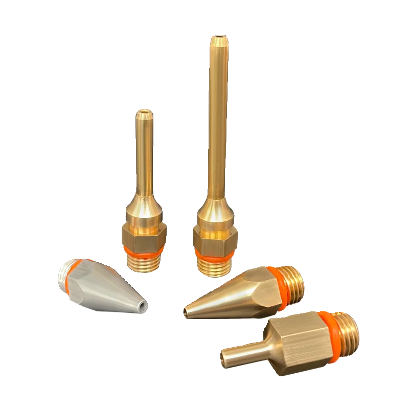 Hot melt glue gun long nozzle accessory elongated small hole copper flat wide nozzle glue nozzle 34mm