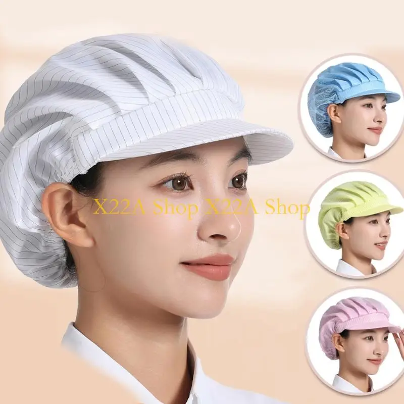 Unique Professional Work Cap AntiStatic Dustproof Mesh Hat for Industrial Workshops