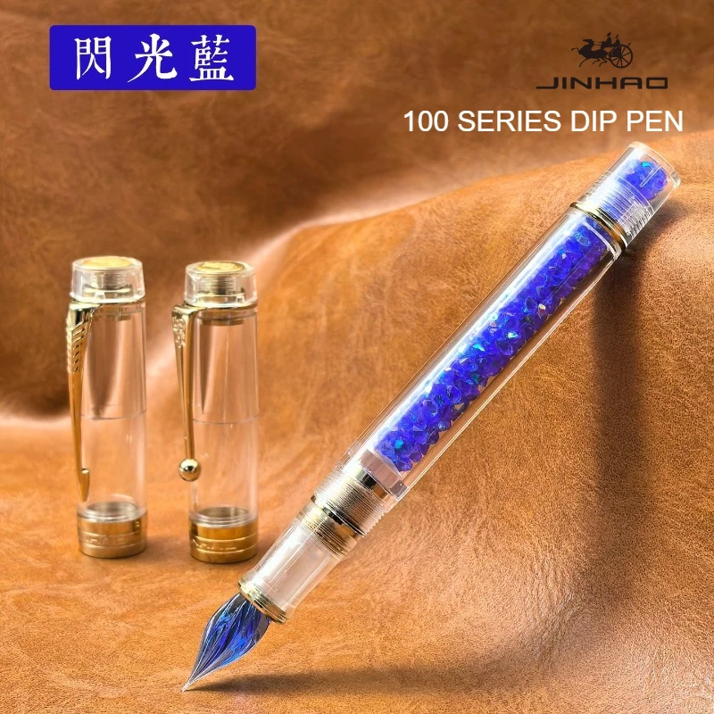 penna-a-immersione-in-vetro-jinhao-100-edizione-limitata-2026-realizzata-a-mano-per-scrittura-fluida-con-punta-affilata-per-scuola-ufficio-articoli-artistici-e-cancelleria
